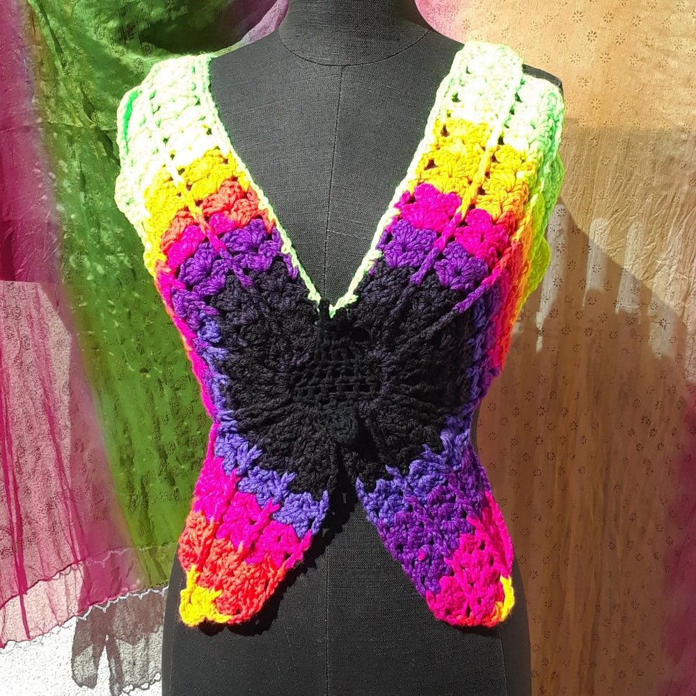 Butterfly Handmade Crop Top